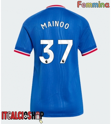 Manchester United Kobbie Mainoo #37 Seconda Maglia Femmina 2026-27 Manica Corta